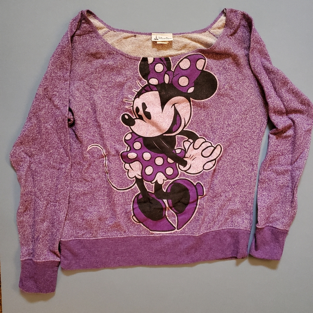 Disney parks purple minnie mouse sweater